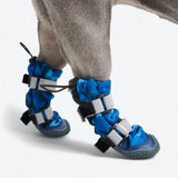 Flex Shell Waterproof Dog Boots - Blue Camo
