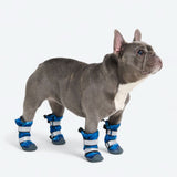 Dog Rainboots, Waterproof Dog Shoes - Blue Camo