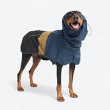 Dog Raincoat - Blue Gold Black