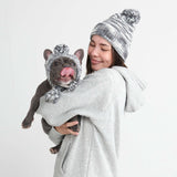 Knit Matching Human Pom Hats