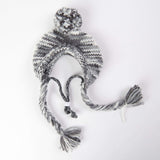 Gestrickte Hunde Pom Pom Mütze - Mehrfarbig