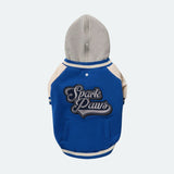 Dog Varsity Jacket - Blue