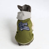 Dog Varsity Jacket - Olive