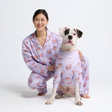 Menschenpyjamaoberteil – Wenn Schweine fliegen – Lila