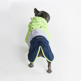 Dog Raincoat - Neon White Navy||size:S,M,L,XL,2XL,3XL,4XL