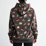 Der Deutschland Hoodie für Menschen – Dunkelbraun