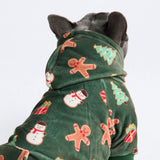 Christmas Dog Hoodie - Gingerbread