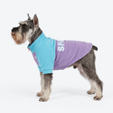 Aqua Lilac Plush Fleece Dog Sweater||size:M