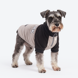 Black Cream Plush Fleece Dog Sweater||size:M
