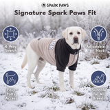 Black Cream Plush Fleece Dog Sweater||size:S,M,L,XL,2XL,3XL,4XL
