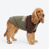 Brown Olive Plush Fleece Dog Sweater||size:XL