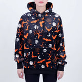 Halloween Menschen Kapuzenpullover - Schwarz