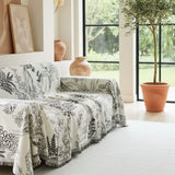 Lily Valley Black Couch Cover