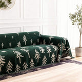 Pine Trees Green Couch Cover