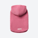 Teddy-Sherpa-Pullover - Dunkelpink