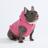 Teddy-Sherpa-Jacke - Dunkelpink