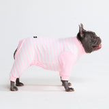 Hunde Pyjama - Rosa Streifen