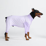 Hunde Pyjama - Lila Streifen