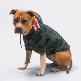 Hai-Monster Hunde Hoodie - Camo Grün