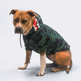 Hai-Monster Hunde Hoodie - Camo Grün