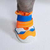 Hot Pavement Pawtector Dog Shoes - Orange Blue