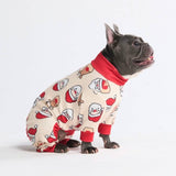 Weihnachtspyjama für Hunde - Weihnachtsmann und Rudolph