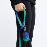 Freihand-4-in-1-Multifunktionsleine & Kotbeutelhalter-Set – Limettenwelle