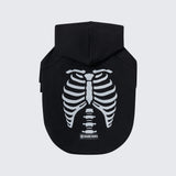 Halloween-Hundeh hoodie – Skelett
