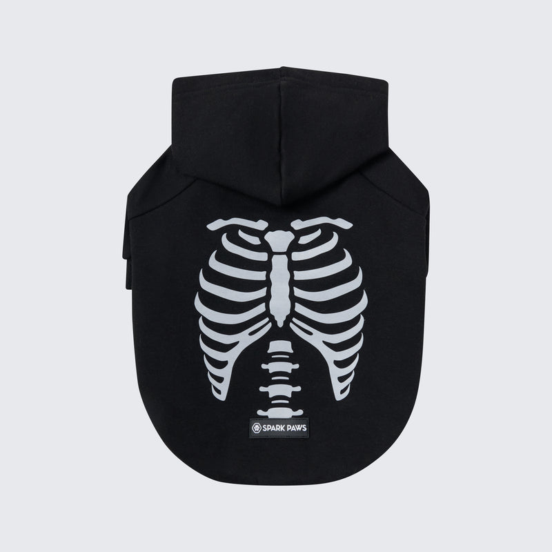 Halloween-Hundeh hoodie – Skelett