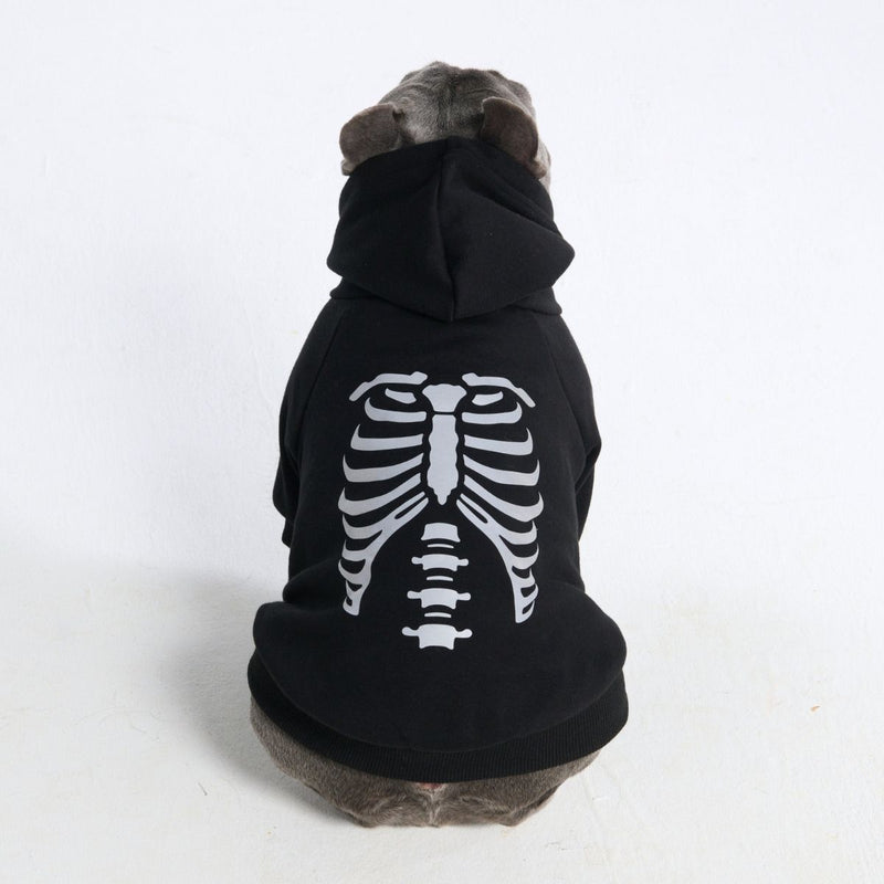 Halloween-Hundeh hoodie – Skelett