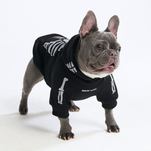 Halloween-Hundeh hoodie – Skelett