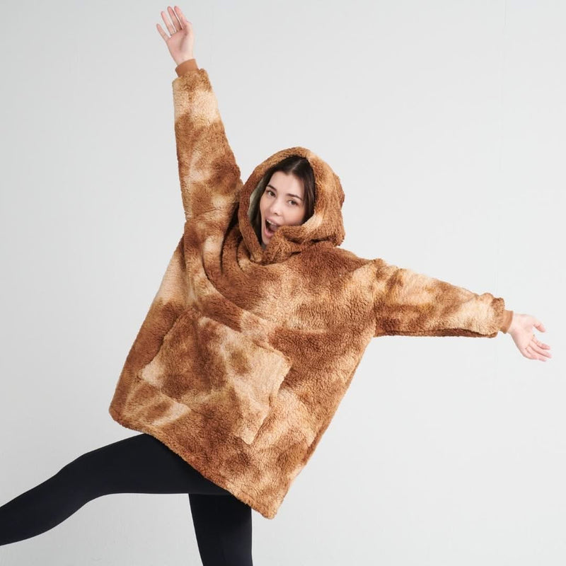 Fluffdreams Oversized Human Hoodie - Mocha