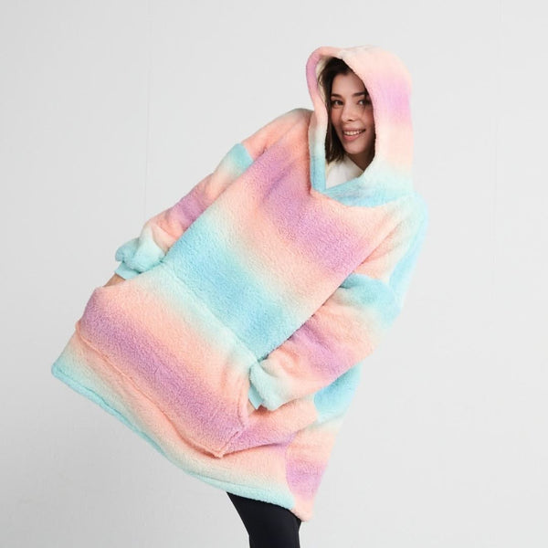 Fluffdreams™ Übergroßer menschlicher Hoodie - Pastell Zuckerguss