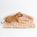 Beruhigendes Flauschiges Sofa-Schonbezug Hundebett - Beige
