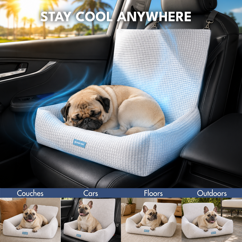 Frostcore™ Dog Cooling Car Seat Bed – SPARK PAWS