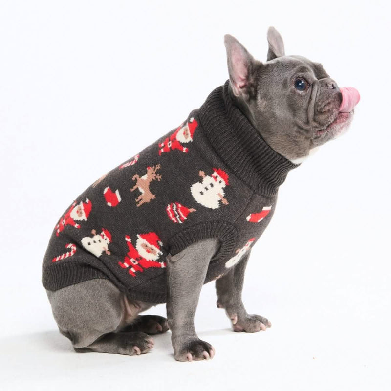 Christmas Knit Dog Sweater - Santa Clause