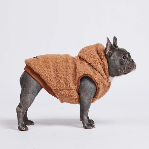 Teddy Sherpa Hundejacke - Braun