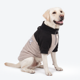 Black Cream Plush Fleece Dog Sweater||size:3XL