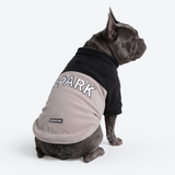 Black Cream Plush Fleece Dog Sweater||size:L