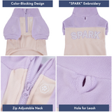 Lilac Cream Plush Fleece Dog Sweater||size:S,M,L,XL,2XL,3XL,4XL