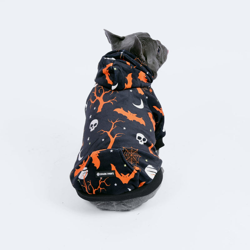 Halloween Hundehoodie - Schwarz