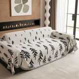 Pine Trees White Couch Cover