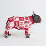 Weihnachtspyjama für Hunde - Festliches Patchwork