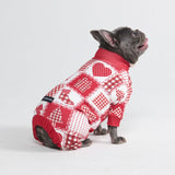 Weihnachtspyjama für Hunde - Festliches Patchwork