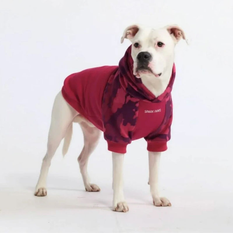 Fuchsiafarbene Tarn-Hundehoodie