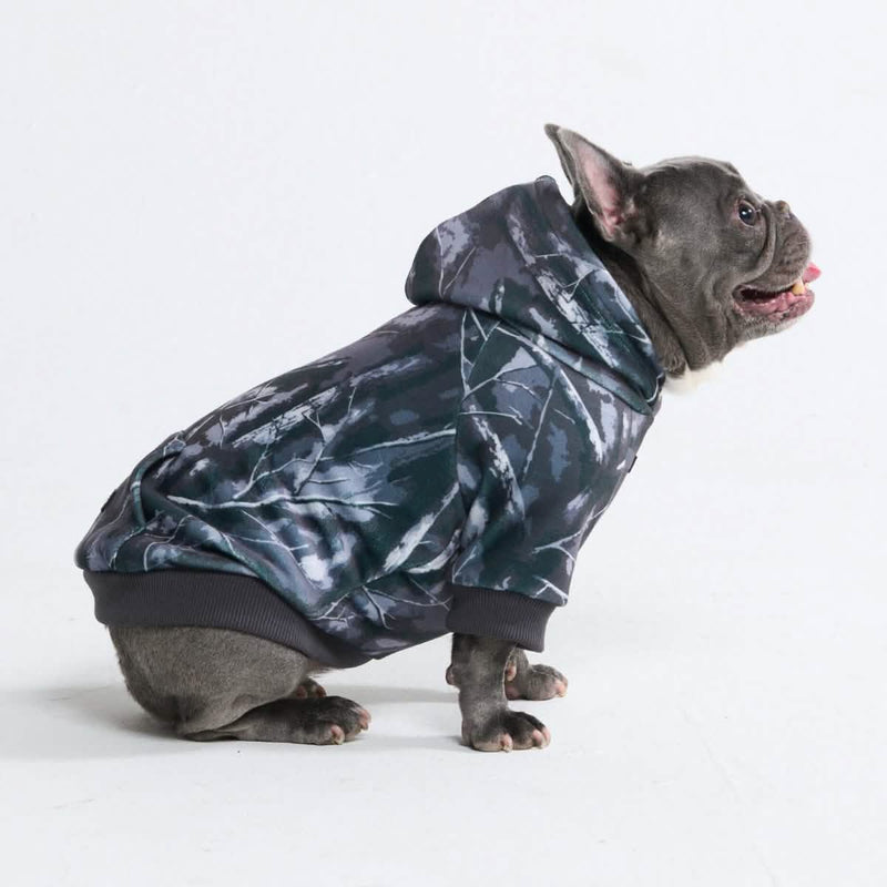 Hunde-Hoodie aus Betonholz – Asphalt