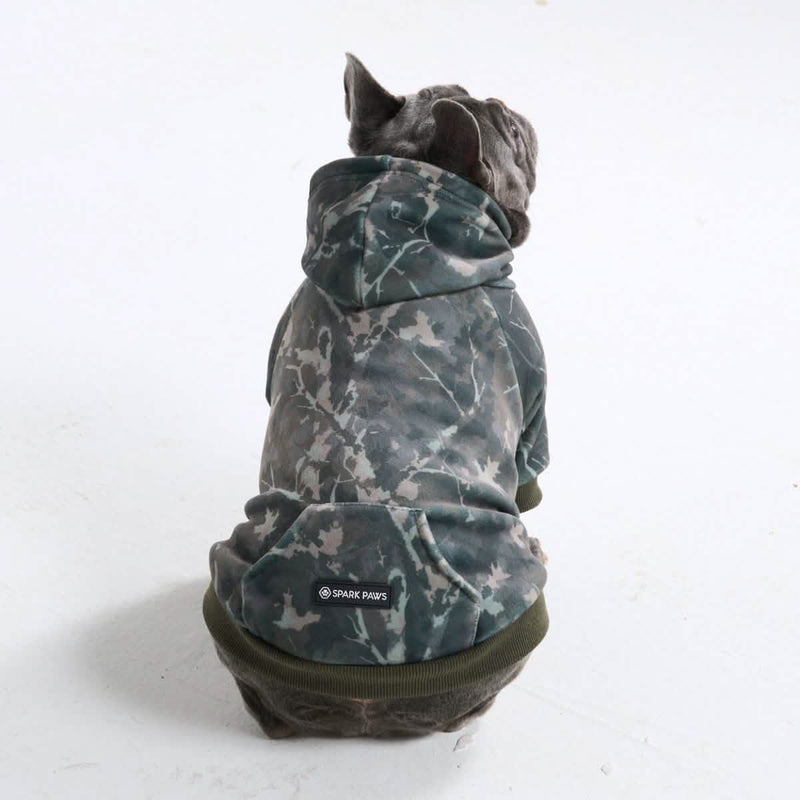 Hunde-Hoodie aus Betonholz – Holz