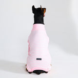Hunde Pyjama - Rosa Streifen