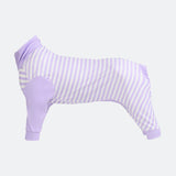 Hunde Pyjama - Lila Streifen