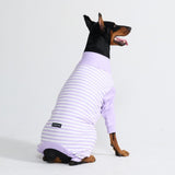 Hunde Pyjama - Lila Streifen
